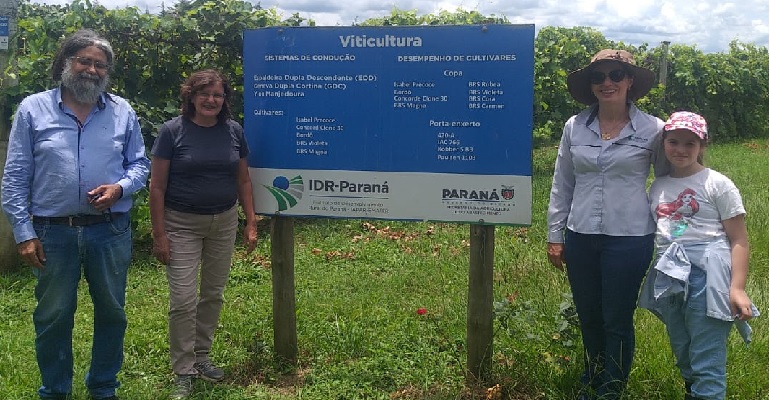 Visita e Inicio de parceria  com o  IDR - Uva 